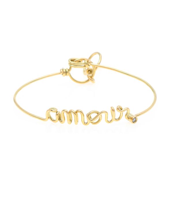 Pulseira Cielle amour em ouro com diamante