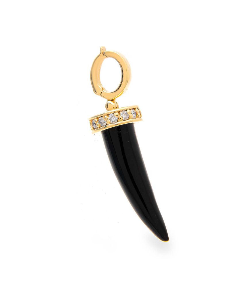 Berloque Aron&Hirsch em ouro com ônix e diamantes