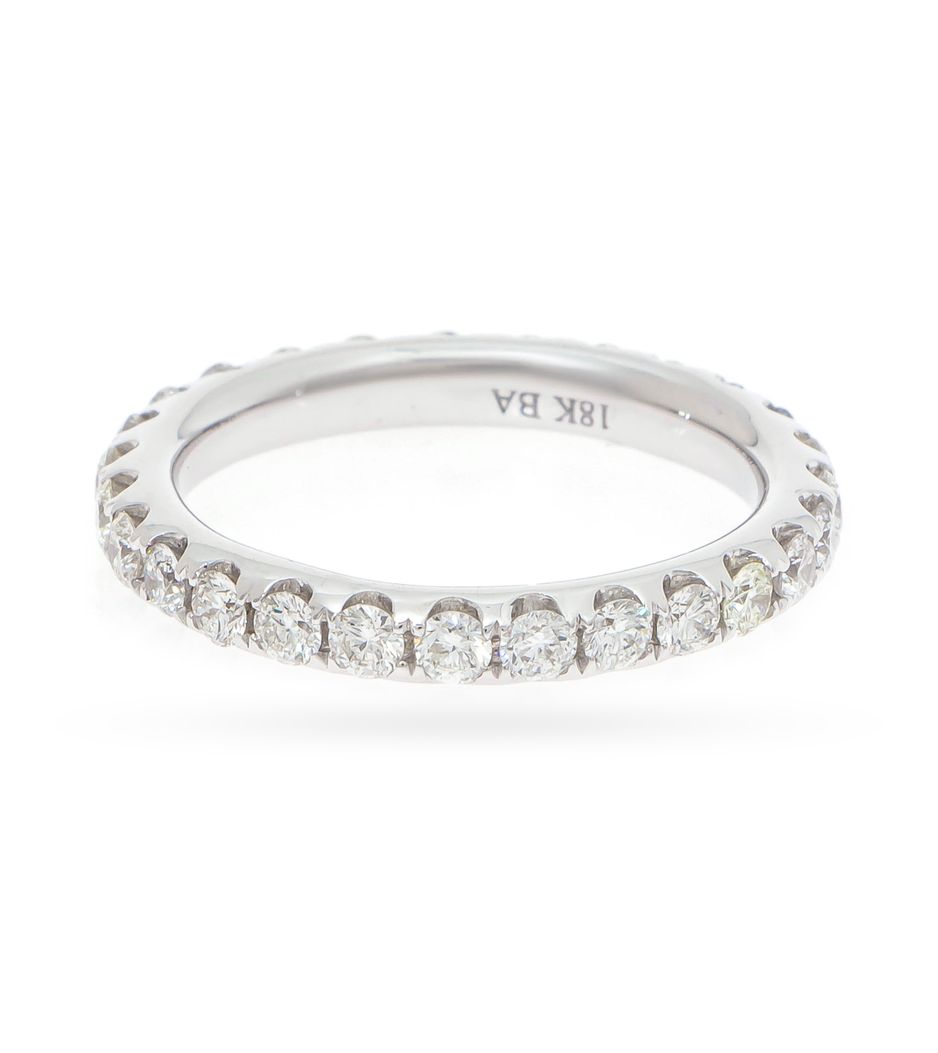 Aliança inteira em ouro com diamantes Aliança inteira em ouro com diamantes