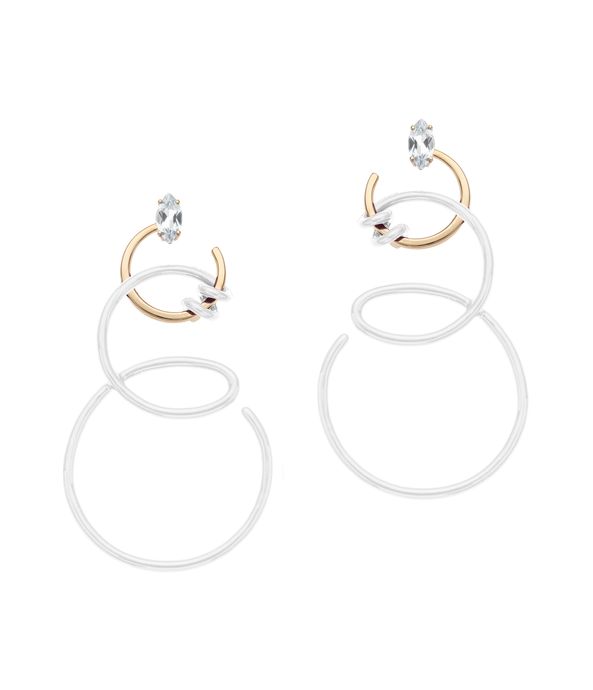 Brinco Bea Bongiasca double vine enamel