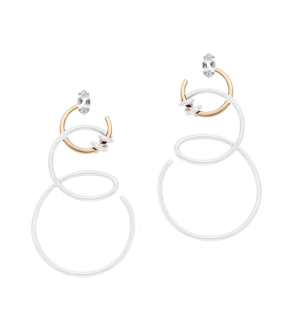 Brinco Bea Bongiasca double vine enamel Brinco Bea Bongiasca double vine enamel