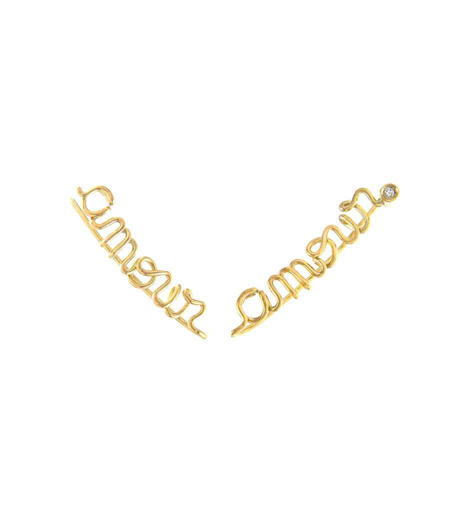 Brinco-Cielle-Or-ear-cuff-amour-de-ouro-com-diamante Brinco-Cielle-Or-ear-cuff-amour-de-ouro-com-diamante