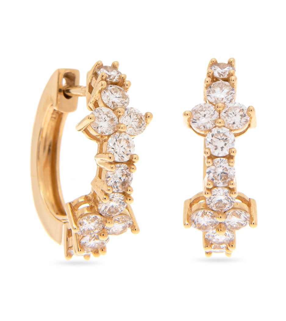 Brinco-argola-huggie-de-ouro-com-diamantes Brinco-argola-huggie-de-ouro-com-diamantes