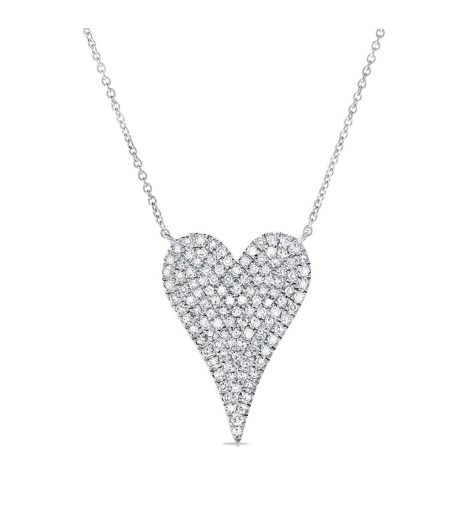 Colar-pendente-coração-de-ouro-com-diamantes Colar-pendente-coração-de-ouro-com-diamantes