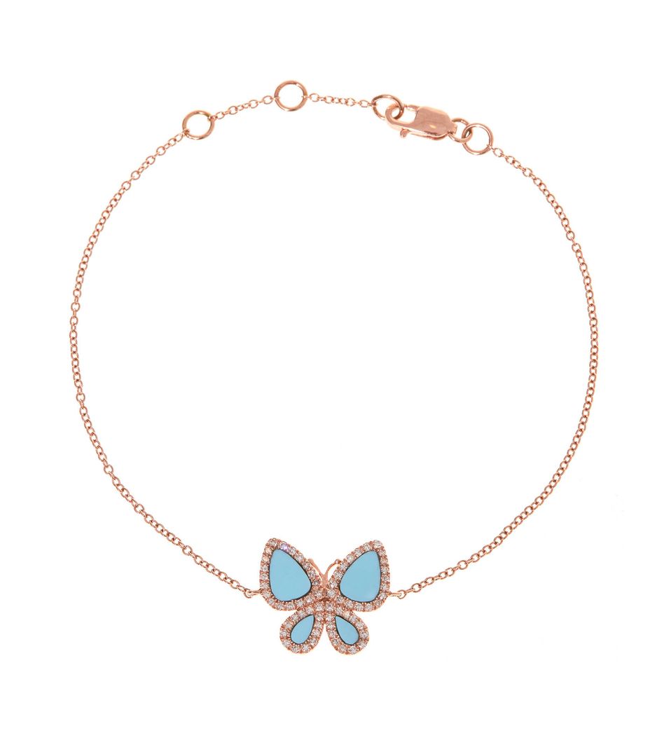 Pulseira-borboleta-de-ouro-com-turquesa Pulseira-borboleta-de-ouro-com-turquesa