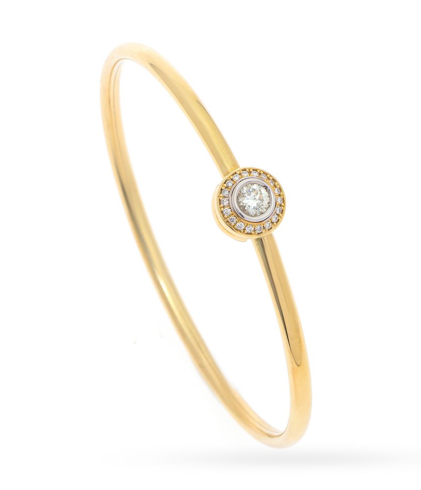 Pulseira-Aspery---Guldag-rígida-de-ouro-com-diamantes