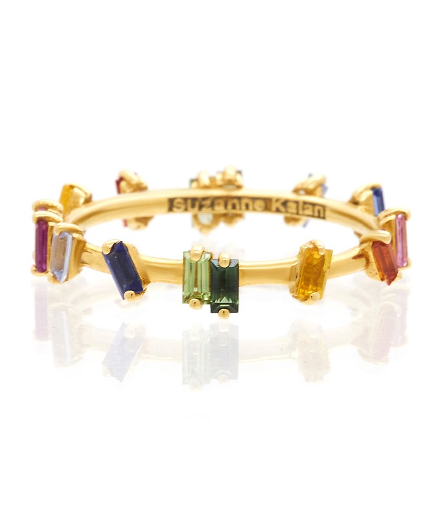 Aliança-Suzanne-Kalan-Rainbow-Fireworks-de-ouro-com-safiras-
