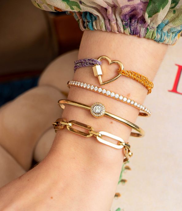 Pulseira-Carolina-Bucci-de-seda-e-ouro