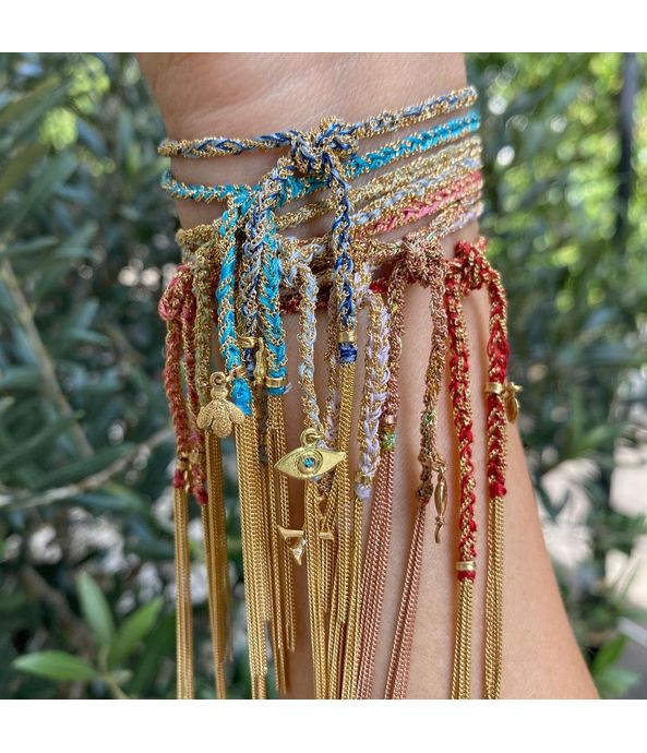 Pulseira-Carolina-Bucci-de-seda-e-ouro