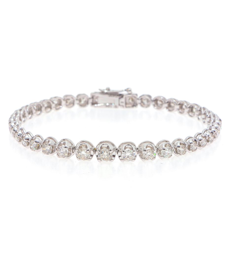 Pulseira Riviera BW Bold De Ouro Branco Com Diamantes - Beatriz Werebe