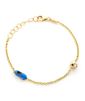 Pulseira infantil chuteira de ouro