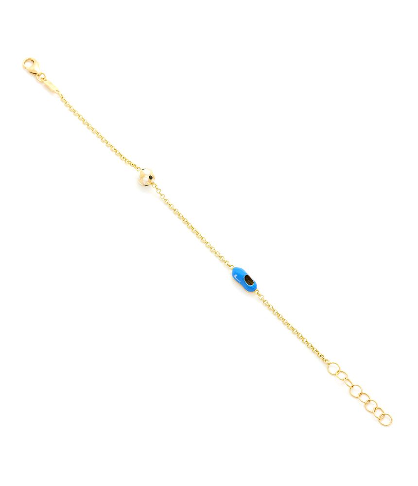 Pulseira-infantil-chuteira-de-ouro-