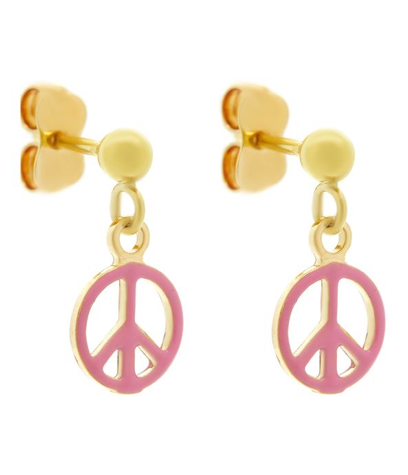 Brinco-infantil-peace-de-ouro-com-esmalte