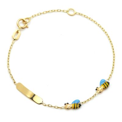 Pulseira-infantil-ID-abelhinha-de-ouro