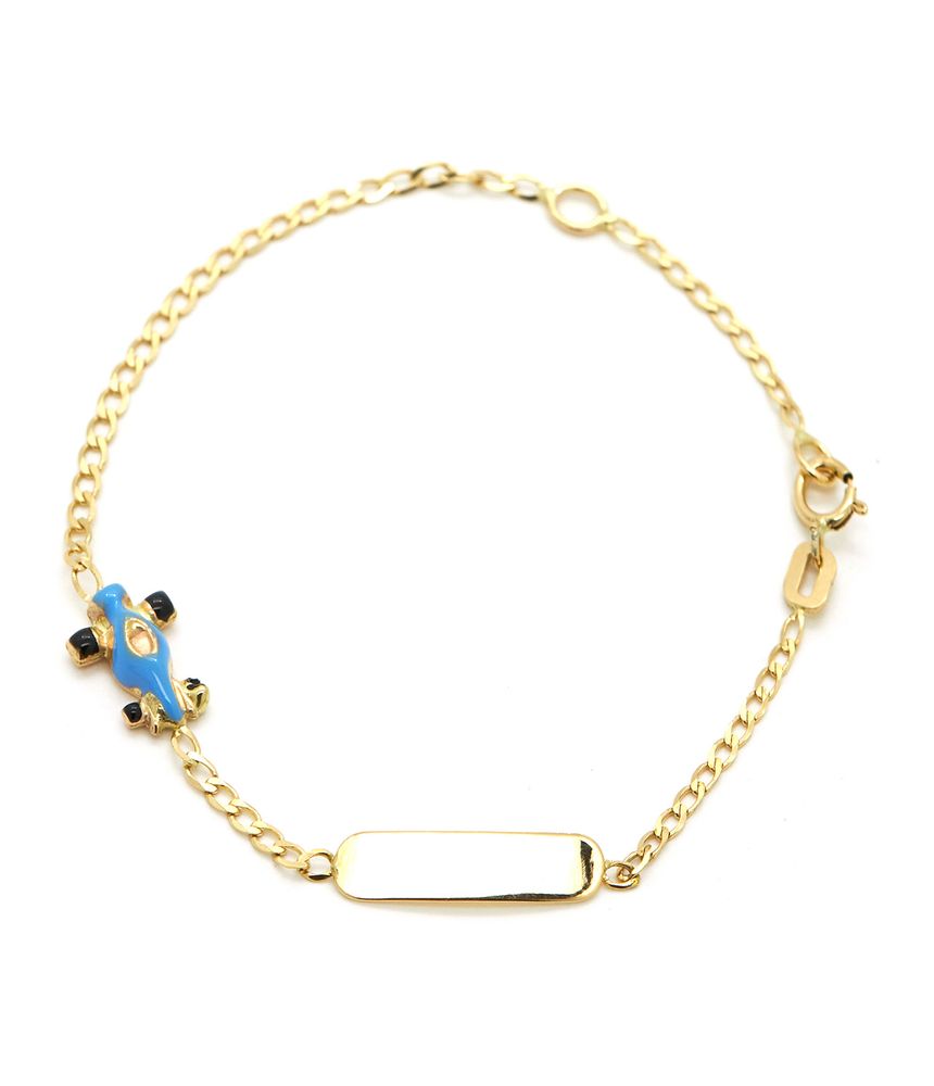 Pulseira-infantil-ID-carrinho-de-ouro