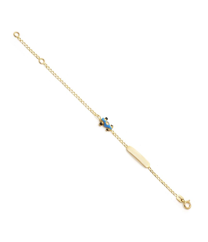Pulseira-infantil-ID-carrinho-de-ouro