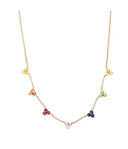 Colar-BW-lucky-clover-de-ouro-com-safiras