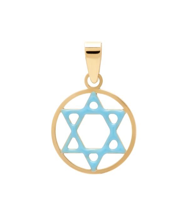 Berloque-infantil-estrela-de-david-de-ouro-com-esmalte