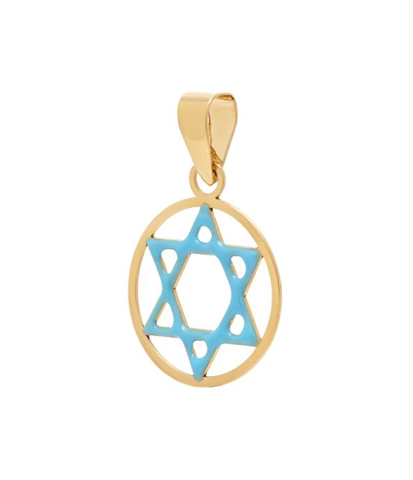 Berloque-infantil-estrela-de-david-de-ouro-com-esmalte
