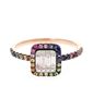 Anel-solitario-rainbow-de-ouro-rosa-com-diamantes-e-safiras