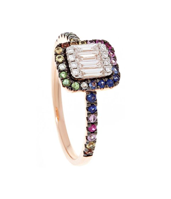 Anel-solitario-rainbow-de-ouro-rosa-com-diamantes-e-safiras