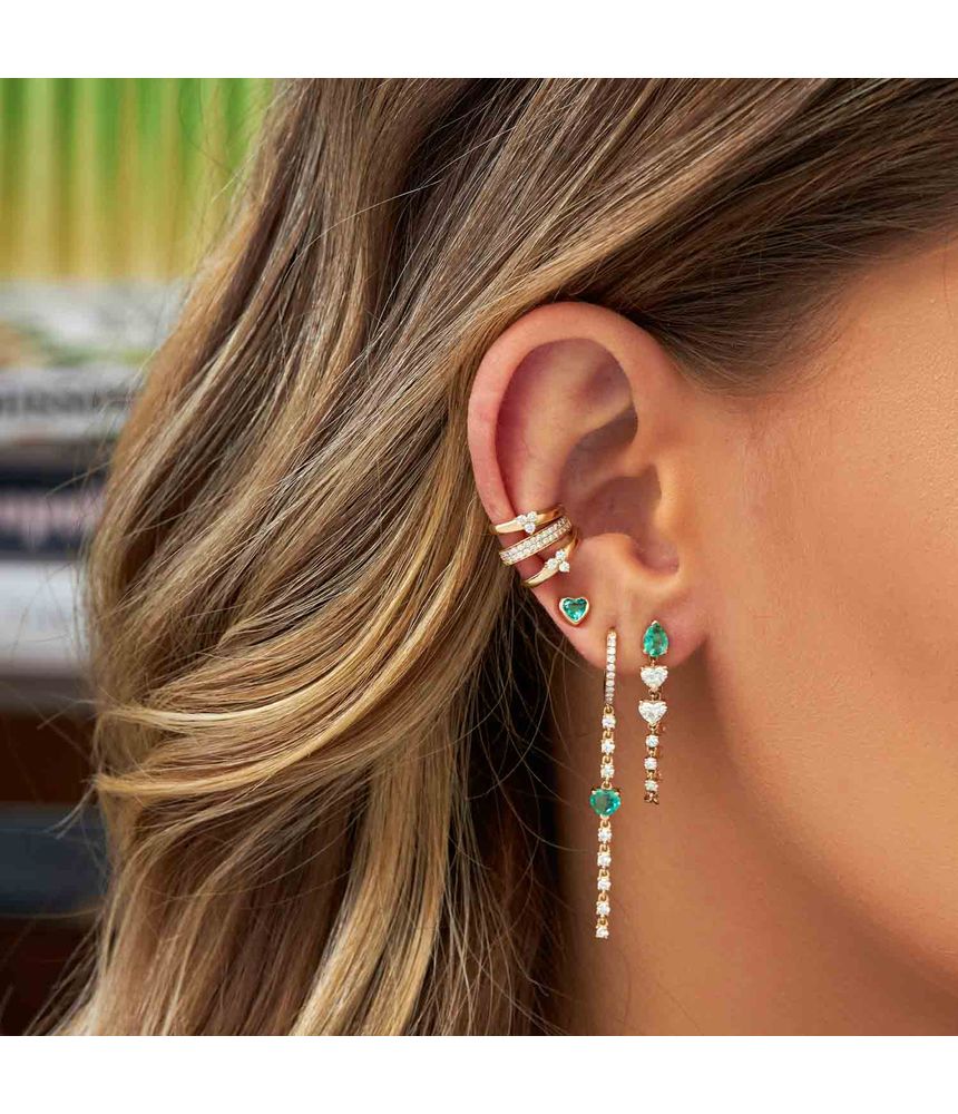 Brinco-unico-argola-de-ouro-com-brilhantes-e-esmeralda