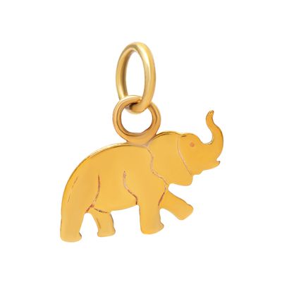 Berloque-infantil-elefante-de-ouro
