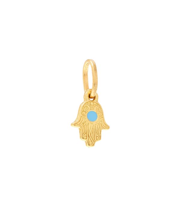 Berloque-infantil-baby-hamsa-mao-de-fatima-de-ouro-com-esmalte-azul