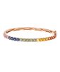 Pulseira-rigida-rainbow-de-ouro-rosa-com-safiras