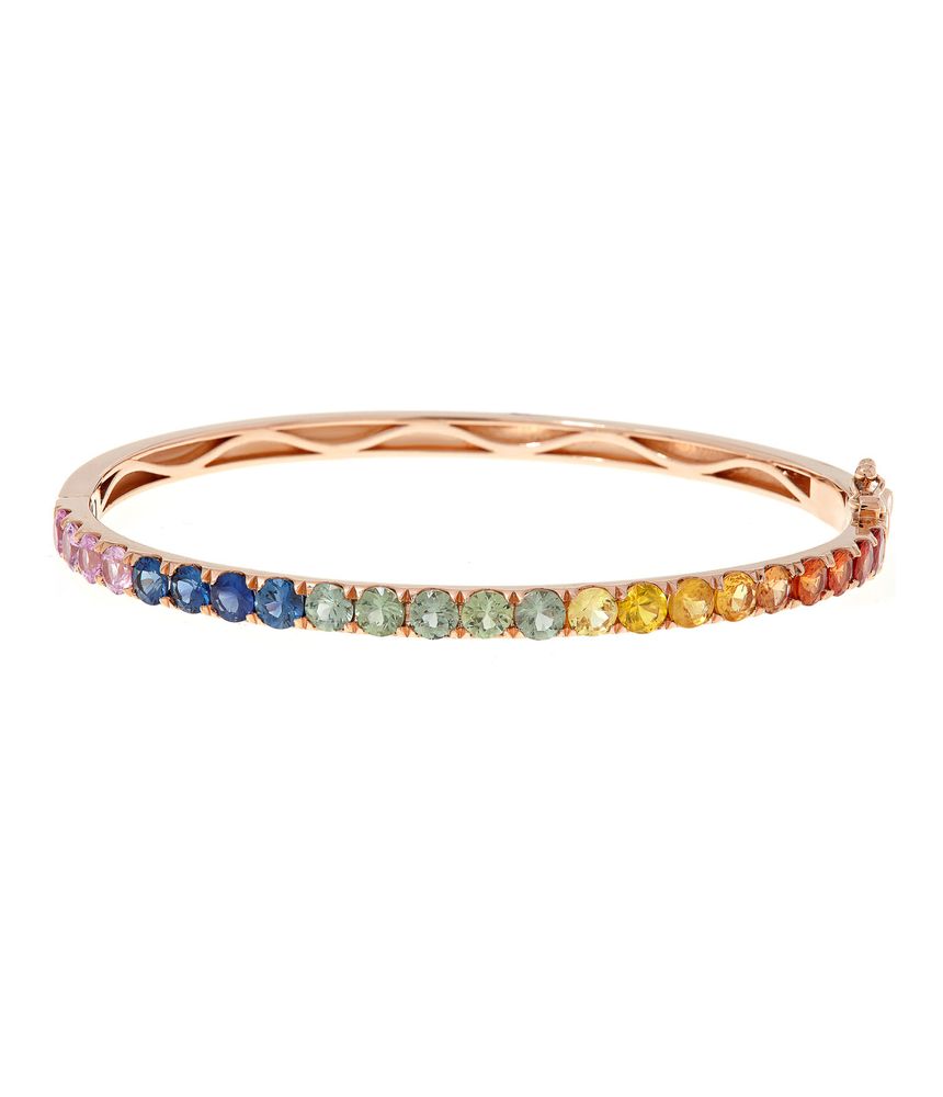 Pulseira-rigida-rainbow-de-ouro-rosa-com-safiras