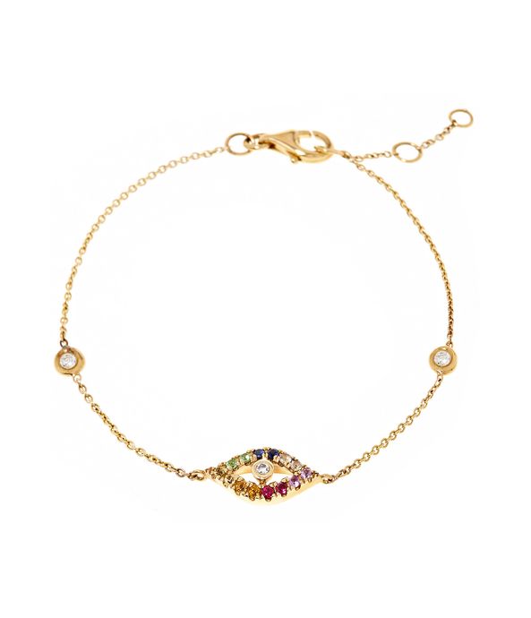 Pulseira-olho-grego-rainbow-de-ouro-com-safiras-e-brilhantes