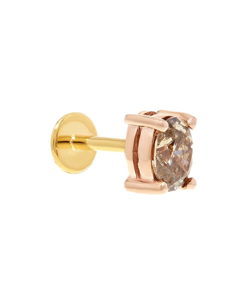 Piercing-helix-de-ouro-rosa-com-diamante-conhaque-solitário
