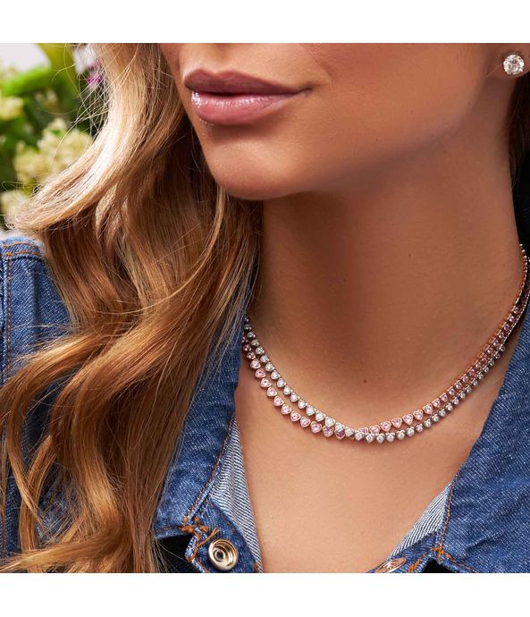 Colar-riviera-BW-gipsy-heart-de-ouro-rosa-com-safiras-rosa