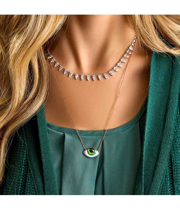 Colar-escapulario-Lito-de-ouro-rosa-com-olho-grego-verde
