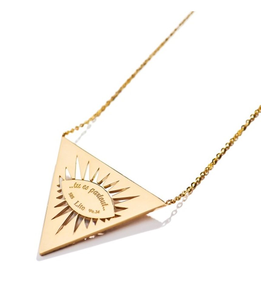 Colar-pendente-Lito-olho-grego-de-ouro-com-esmalte-ambar