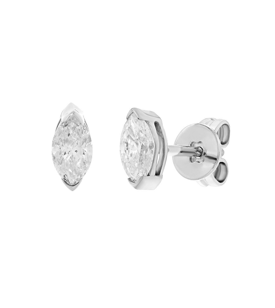 Brinco-solitario-de-ouro-branco-com-diamante-navete Brinco-solitario-de-ouro-branco-com-diamante-navete