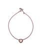 Colar-Bea-Bongiasca-pop-choker-chocolate-enamel-de-ouro-com-quartzo-rosa