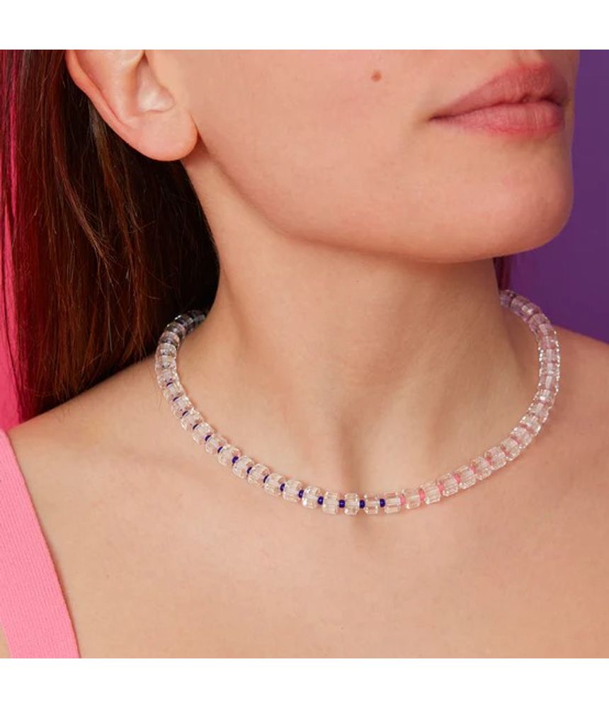 Colar-Bea-Bongiasca-B-beaded-bubblegum-pink-and-deep-purple-de-ouro-com-cristais