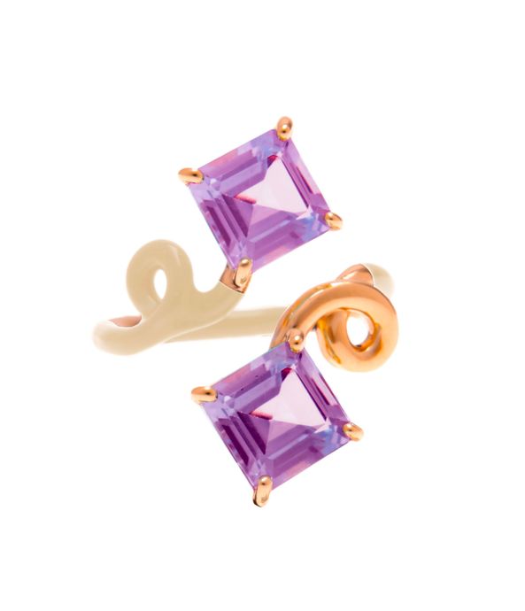 Anel-Bea-Bongiasca-B-square-panna-enamel-de-ouro-com-ametistas