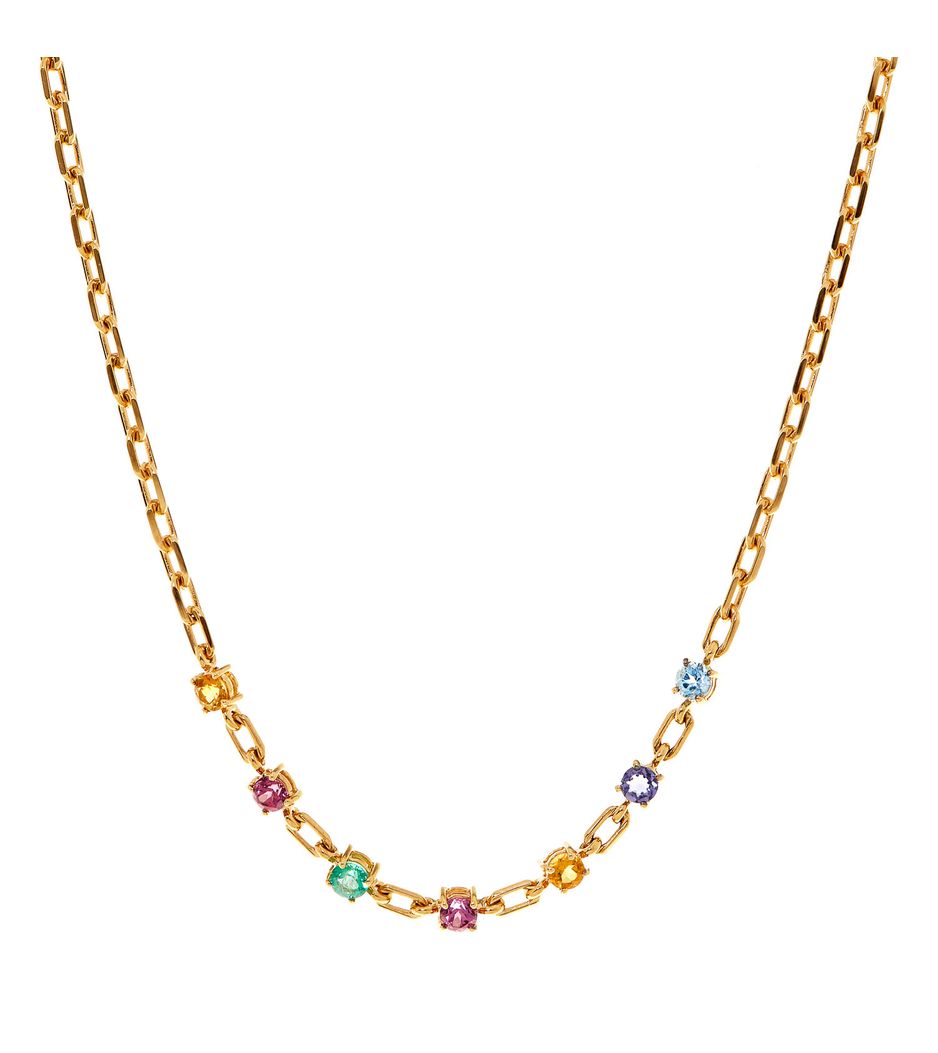 Colar-choker-de-ouro-com-safiras-e-esmeralda Colar-choker-de-ouro-com-safiras-e-esmeralda