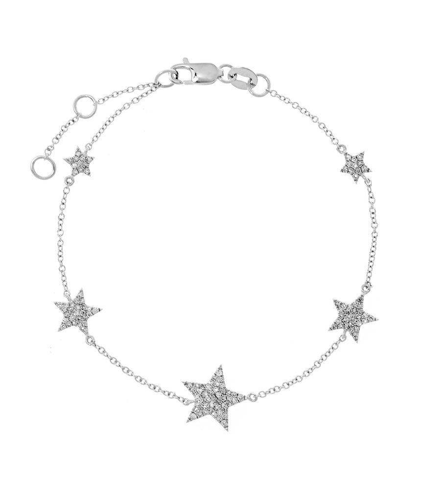 Pulseira-diamond-stars-de-ouro-branco