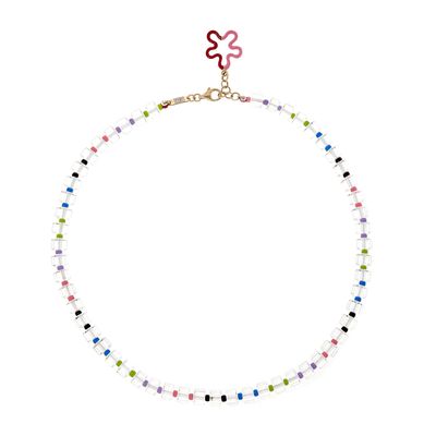 Colar-Bea-Bongiasca-B-beaded-multicolour-de-ouro-com-cristais
