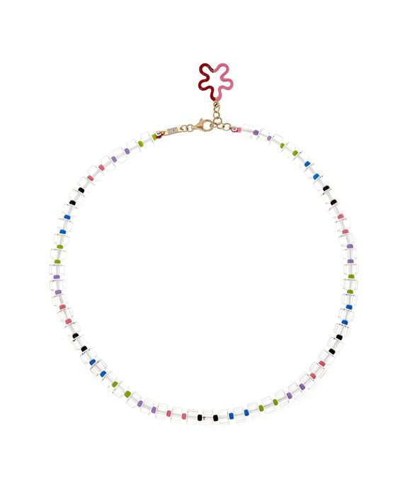 Colar-Bea-Bongiasca-B-beaded-multicolour-de-ouro-com-cristais