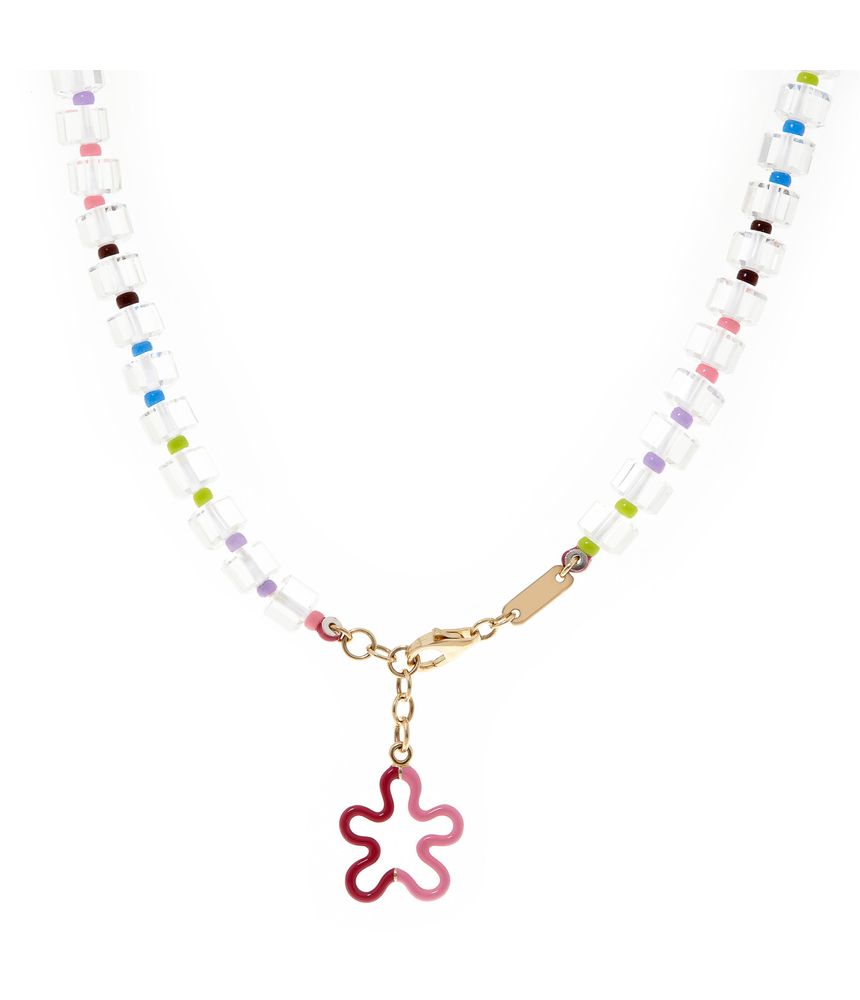 Colar-Bea-Bongiasca-B-beaded-multicolour-de-ouro-com-cristais