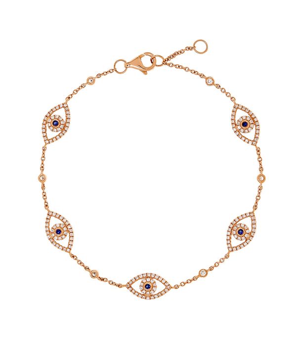 Pulseira-evil-eye-de-ouro-rosa-com-safiras-e-brilhantes