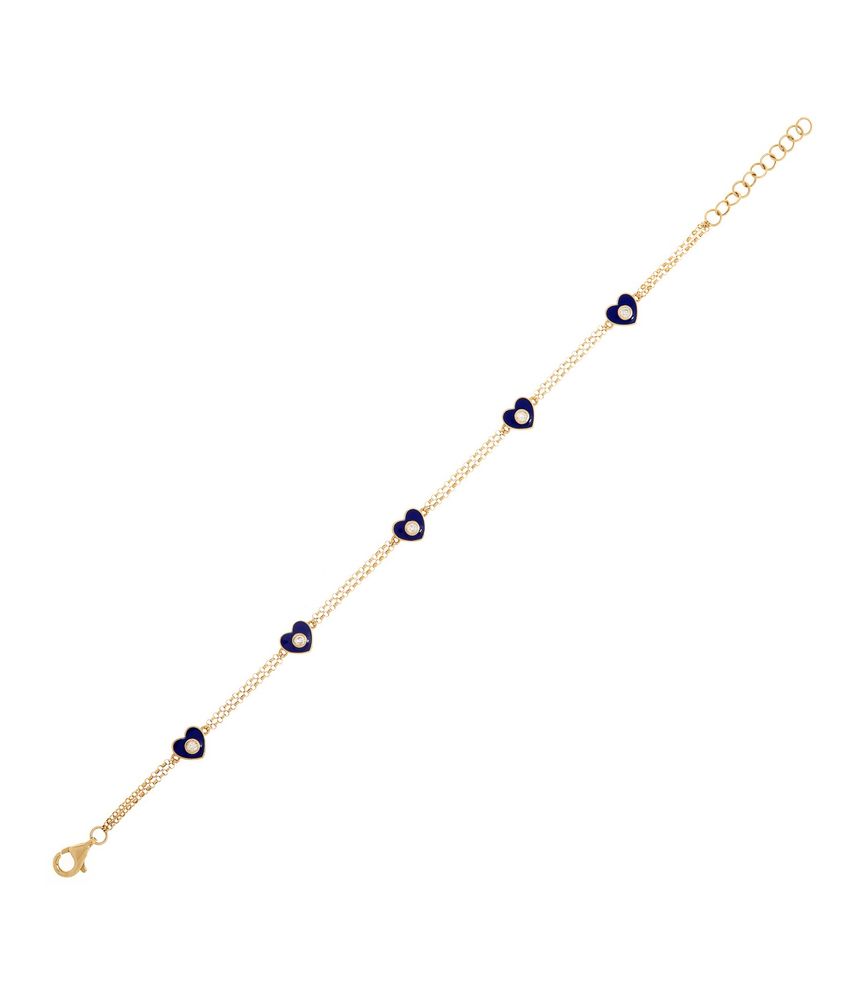 Pulseira-coracoes-de-ouro-com-diamantes-e-esmalte