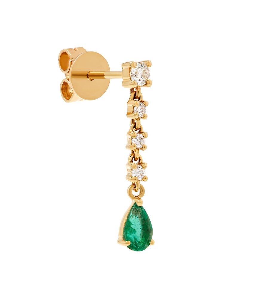 Brinco-unico-de-ouro-com-esmeralda-e-brilhantes
