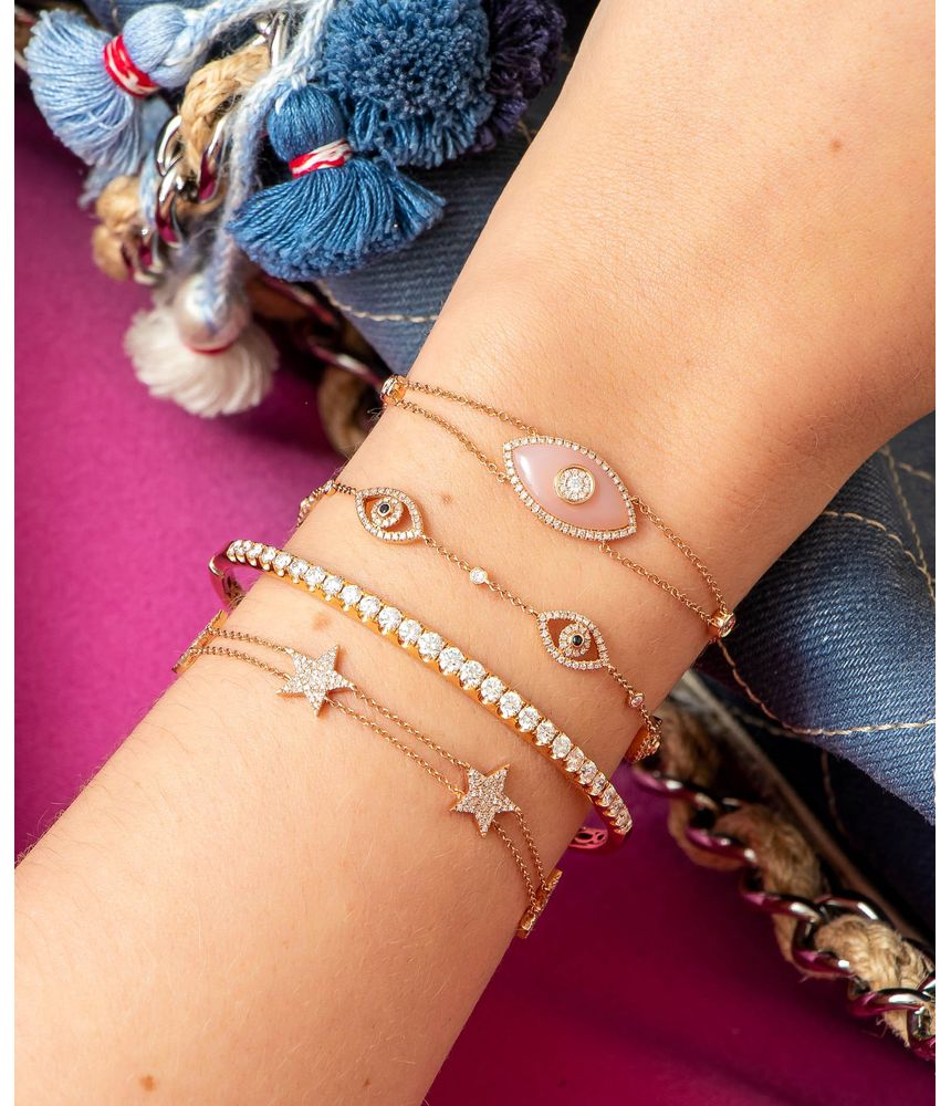 Pulseira-evil-eye-de-ouro-rosa-com-safiras-e-brilhantes-pulseira-olho-grego-PL300042