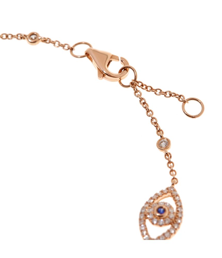 Pulseira-evil-eye-de-ouro-rosa-com-safiras-e-brilhantes