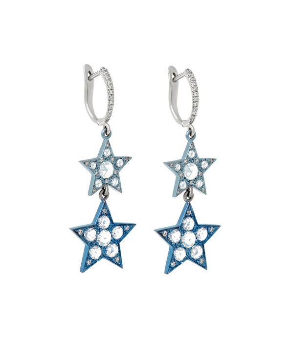Brinco-Busatti-Milano-estrelas-de-ouro-branco-e-titanio-com-diamantes